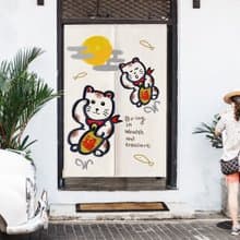 醜萌招財貓 門簾
