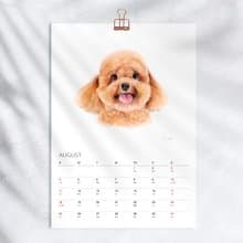2025 2026年曆掛曆 旺醬水彩狗畫 新年聖誕節禮物 c7
