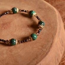 【神山晶礦】孔雀茶晶黑碧璽手鍊