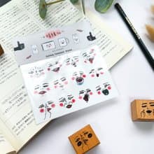 Mini 情緒化表情貼紙組 透明貼紙