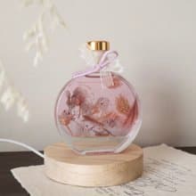 微醺霧紫 永生花浮游花夜燈 畢業 生日 情人節週年禮物