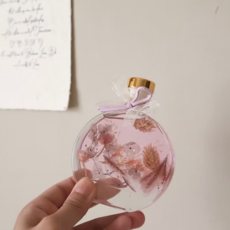 微醺霧紫 永生花浮游花夜燈 畢業 生日 情人節週年禮物