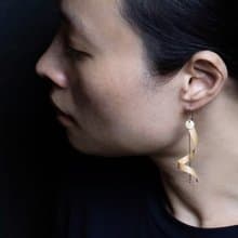 綻放的音符 - 台灣桂竹耳環 Musical Bloom - Bamboo Earring