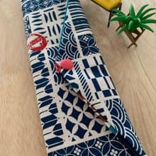 文青風環保純棉筷袋 日式祭典 原胚米幸福滿滿 雕花鏤葉 日本 潮