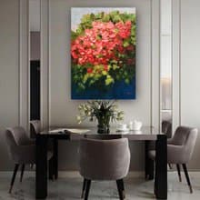 Original Oil Painting On Canvas Roses Impasto Art Flowers Painting Bouquet Art