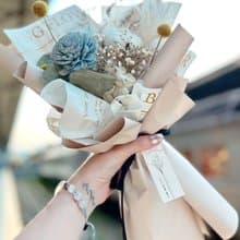 小清新擴香花向日葵花束 乾燥花花束