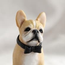 Custom made. French bulldog. Miniature figurine of your Dog made in polymer clay