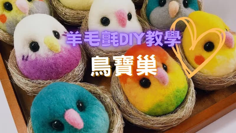 鸚鵡 公仔 羊毛氈 材料包 適合新手 附影片教學