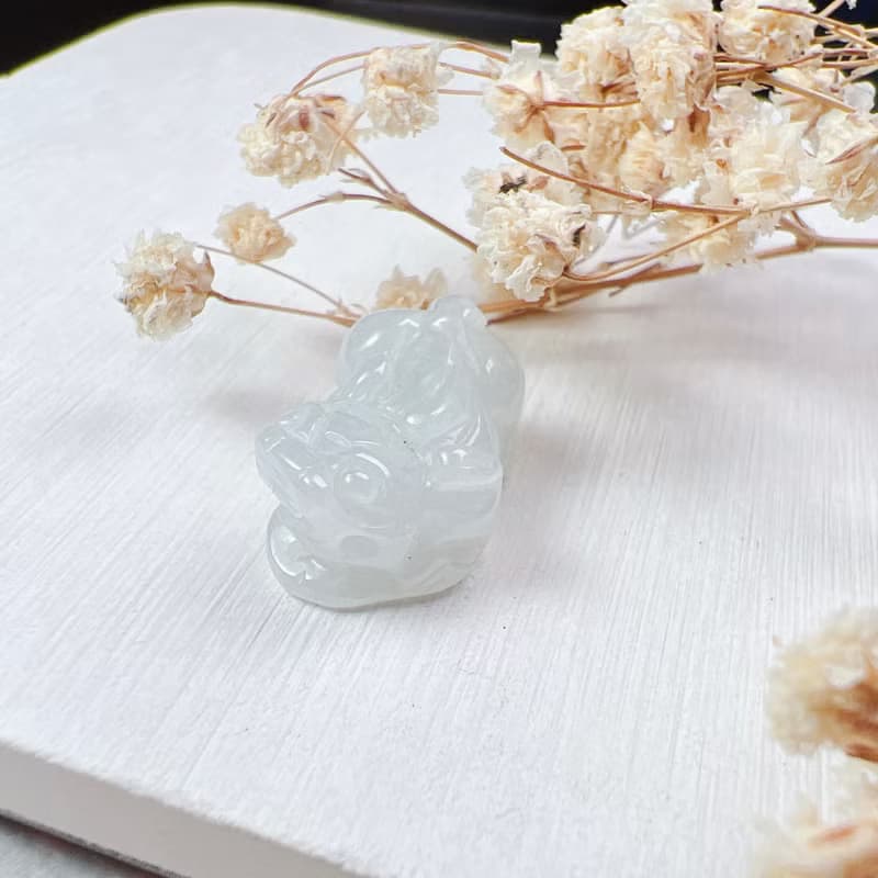 【招財神獸】冰種翡翠戰神貔貅| 天然緬甸玉翡翠 | 送禮