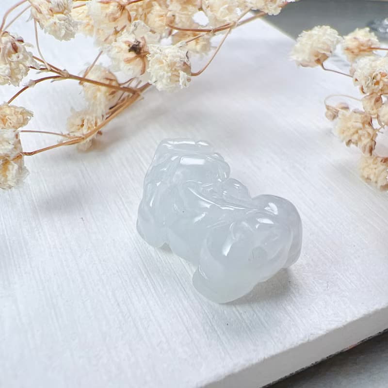 【招財神獸】冰種翡翠戰神貔貅| 天然緬甸玉翡翠 | 送禮