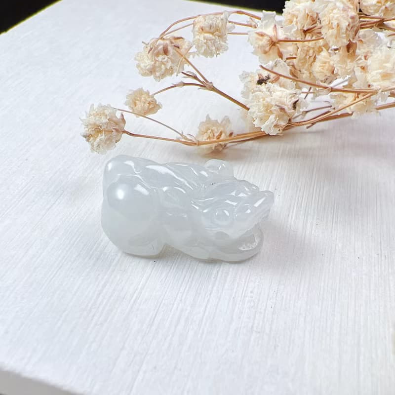 【招財神獸】冰種翡翠戰神貔貅| 天然緬甸玉翡翠 | 送禮