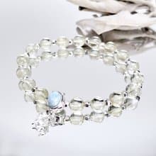 如魚得水。手串 溝通 財富 積極 l 拉利瑪石 海紋石 檸檬晶 l