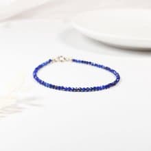 青金石 I 願平安與好運同行  12月誕生石 I 美國14KGF極細手鍊