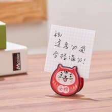 祈福達摩便條夾 必勝祈願款 - HitoCat 吉豆貓