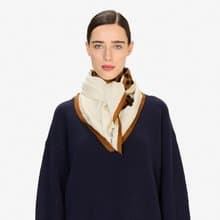 【INOUI EDITIONS】FELINE 羊毛方巾100 - 白