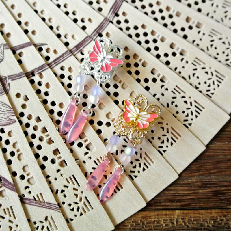 小蝴蝶髮扣(一對)