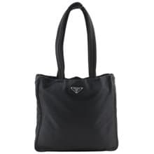 【日本直送】プラダ PRADA トートバッグ ナイロン 黒 レディース【中古】