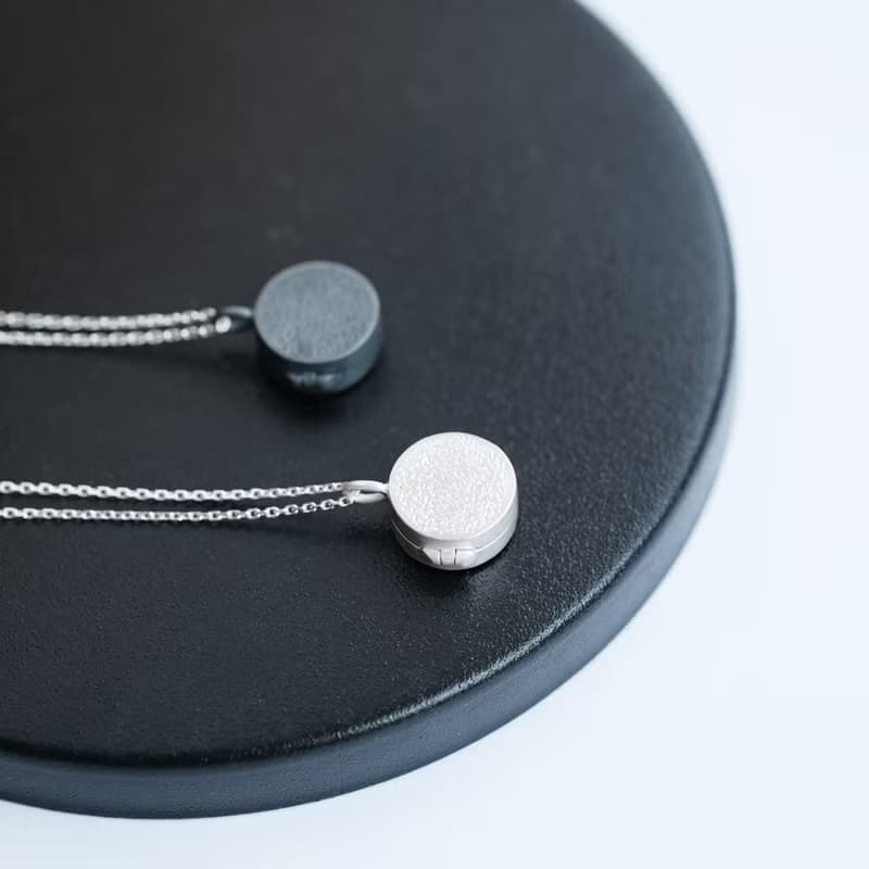 ラウンド ロケット ネックレス シルバー925