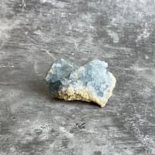 水晶簇- 天青石原礦  辦公室療癒微景觀 裝置擺飾 一物一圖