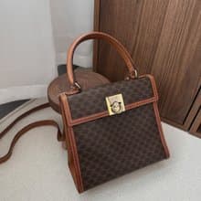 CELINE 賽琳 Macadam 花紋 Gancini 手提包