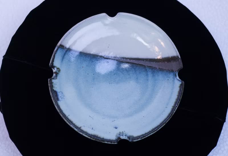 碧雪窯変 かわいい凛花高台鉢