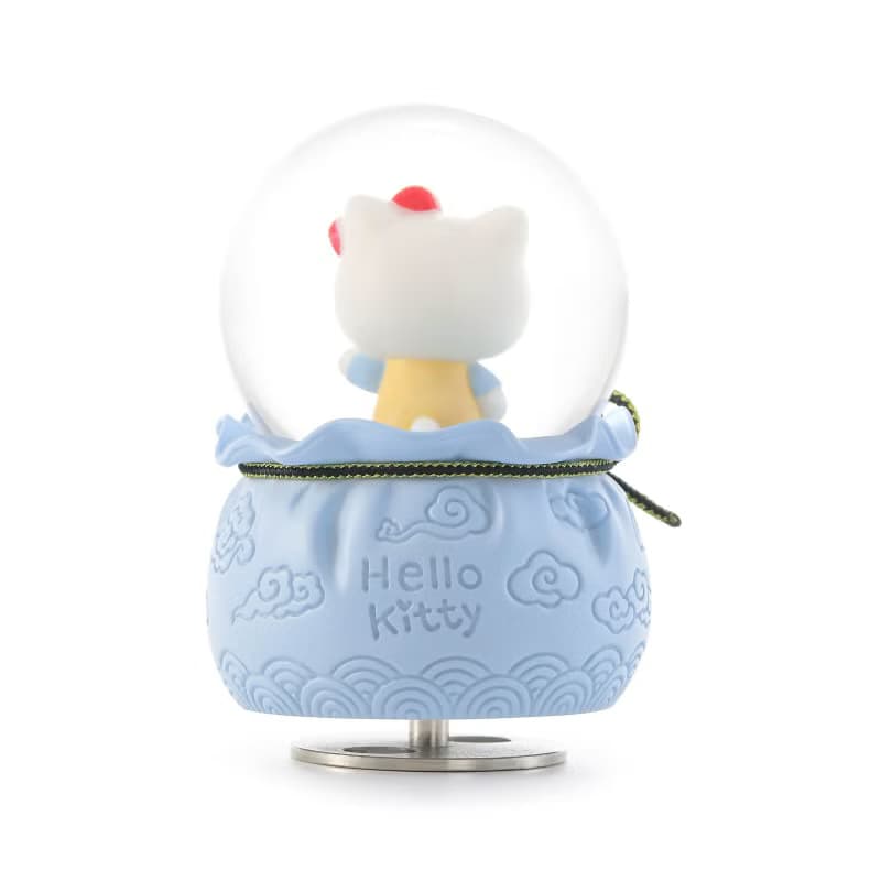 Hello Kitty 闔家平安御守水晶球音樂盒生日聖誕交換禮物新居開運