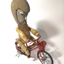 -騎車出門- 石頭藝品 原石擺飾 石頭擺飾品 手作藝品 石頭擺件