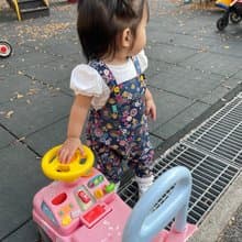 包屁鬆緊吊帶(長)褲-和風36