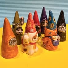 喵喵喵系列 招財貓貓戒托 雙面設計 原創手作雕塑戒指收納