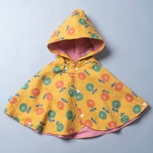 抗風防雨雙面斗篷-花73-紗vs玫瑰粉