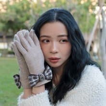 unni蝶飛若舞羊絨手套(禦寒.保暖.觸屏)擋風 滑雪 絨毛 gloves 羊