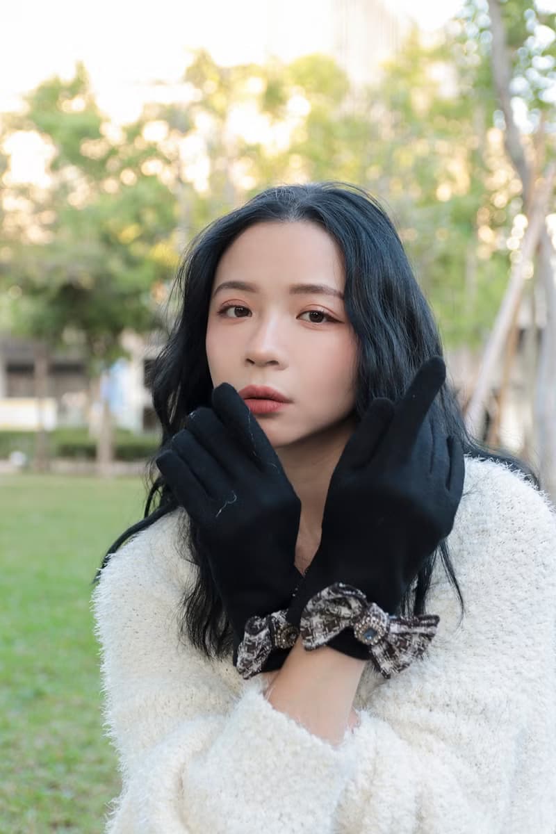 unni蝶飛若舞羊絨手套(禦寒.保暖.觸屏)擋風 滑雪 絨毛 gloves 羊