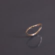 小品系列-方型水波925銀戒