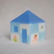 小房子 手作香氛蠟燭 混合花香 驗光主題藍色蝴蝶