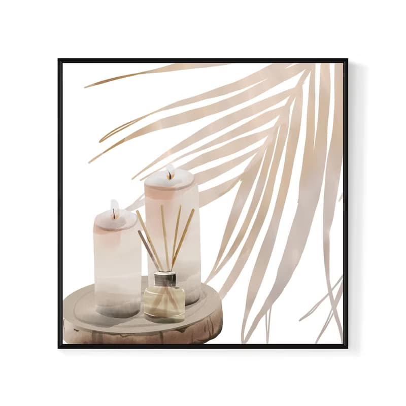 悠然格調 - 植物棕櫚手繪畫/波希米亞/簡約風佈置/侘寂/居家佈置