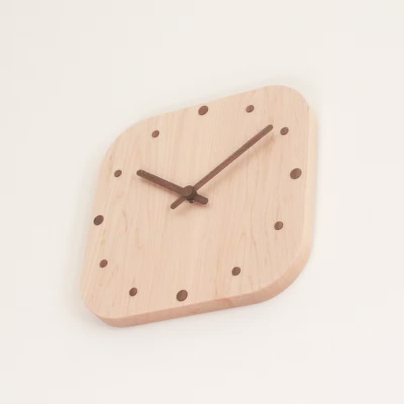 CLOCK_26 Square 實木靜音 掛鐘 時鐘 台灣限量手作 硬楓木