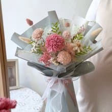 【母親節花束】花園晨曦 康乃馨中型花束 母親節禮物