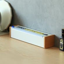 日本ideaco 日本製原木鋼製保鮮膜切割器(送保鮮膜1入)-多色可選