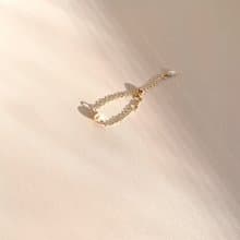 一顆珍珠。14kgf 可調式鍊戒 天然淡水珍珠