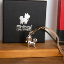 【柴犬大學】叮噹柴3D墜鍊 鍍黃金 手工雕刻 情人節禮物 925純銀