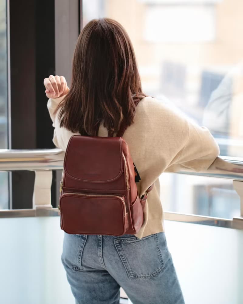 薇妮 雙肩包 VENEZIA ( DARK BROWN)