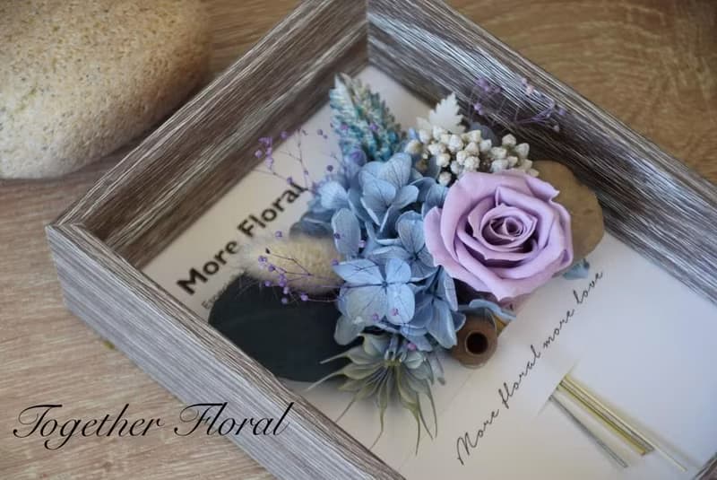 永生花桌框/壁飾 永生花卡片 畫框花畫