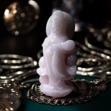 粉紫翡翠立體精雕觀音菩薩 | 天然緬甸玉翡翠A貨 | 送禮