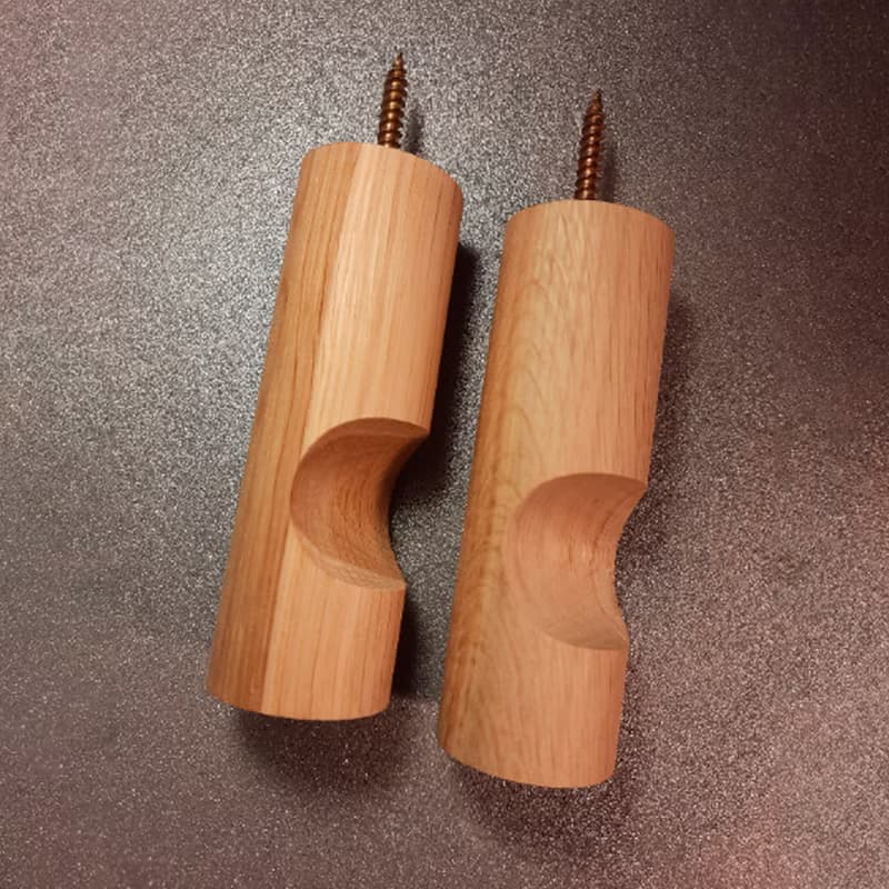 Wall oak hook Diameter 1,5inch  Lamp, Handbag, Plant hook Hanger. Macrame holder