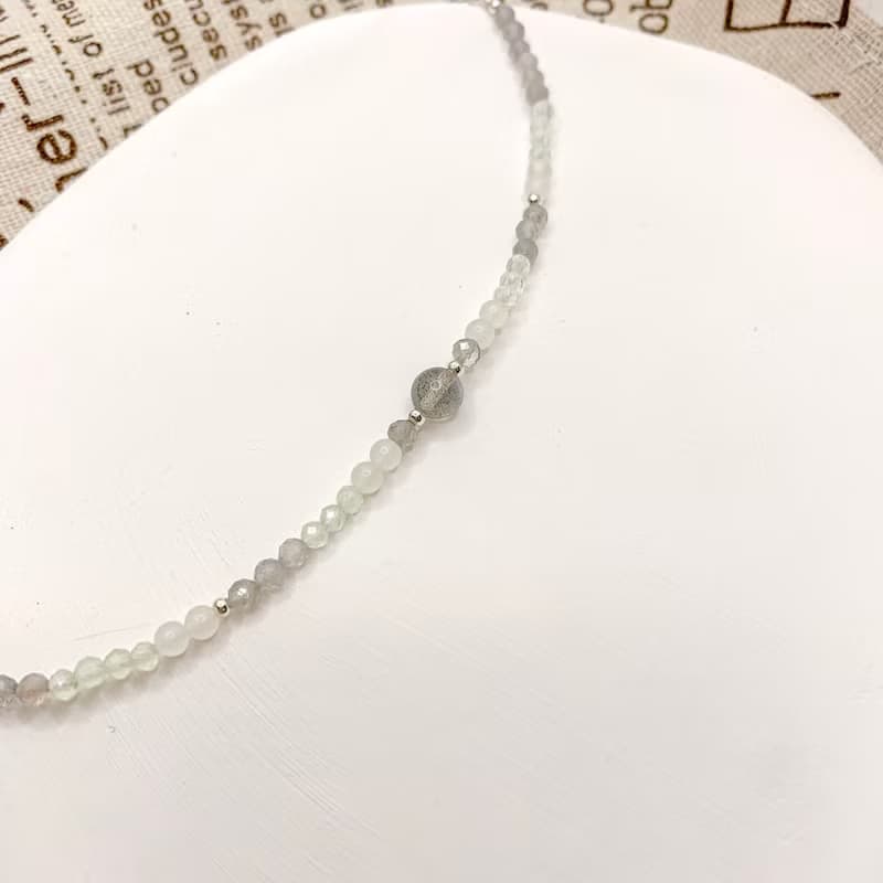 【漫步旅途】白玉髓 葡萄石 拉長石 水晶手鍊 手鍊 水晶手鏈 手鏈