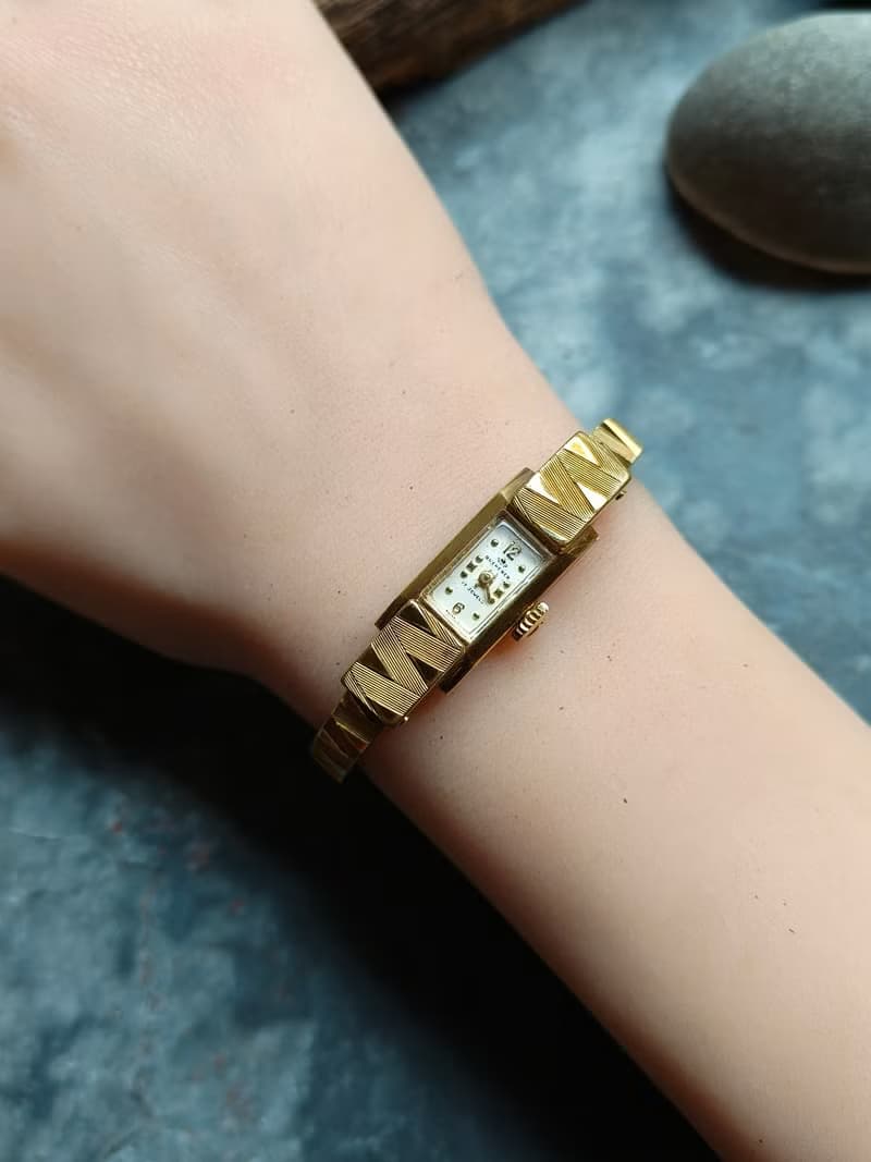 稀有Bucherer 寶齊萊 手環古董錶 機械手上鍊錶