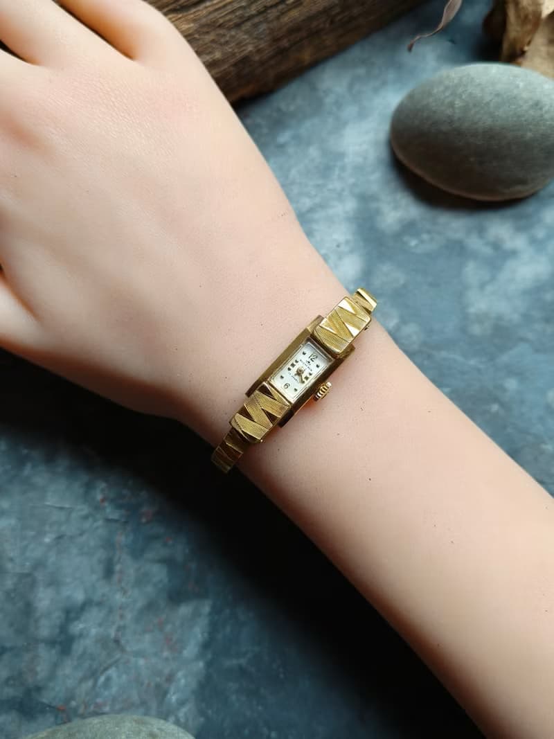 稀有Bucherer 寶齊萊 手環古董錶 機械手上鍊錶