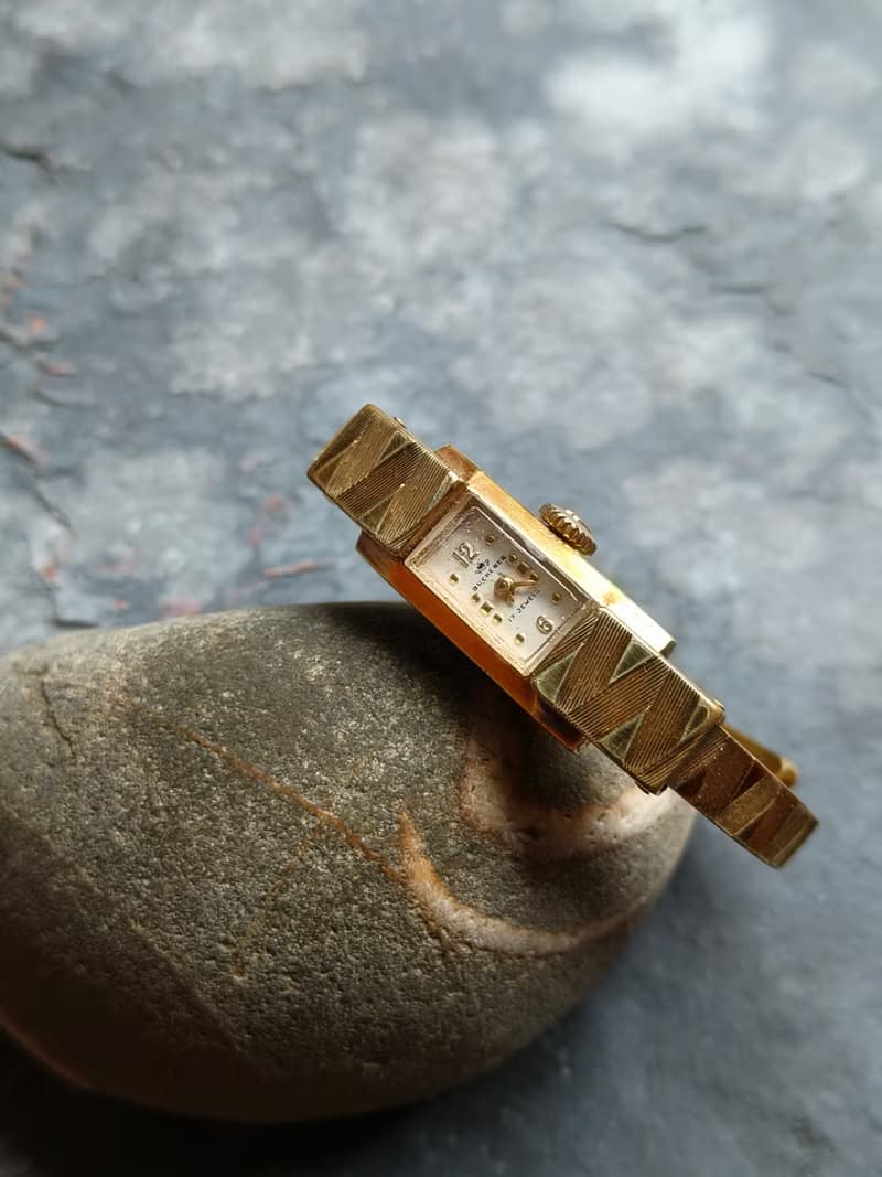 稀有Bucherer 寶齊萊 手環古董錶 機械手上鍊錶