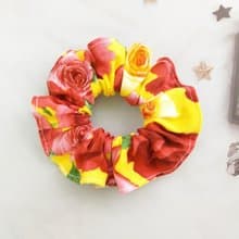 熱情玫瑰。手工甜甜圈髮束 大腸圈