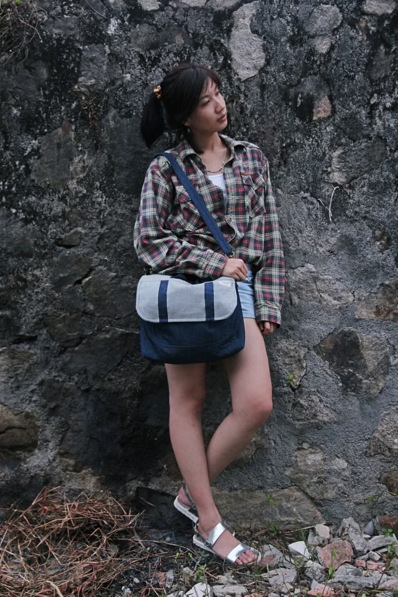 HARNS : 牛仔斜背包（深藍色）